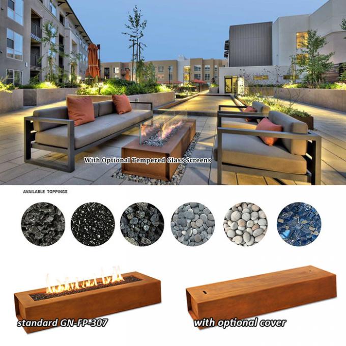 Cor exterior de aço de Pit Table With Natural Rusty do fogo de Pit Garden Decor Corten Steel do fogo