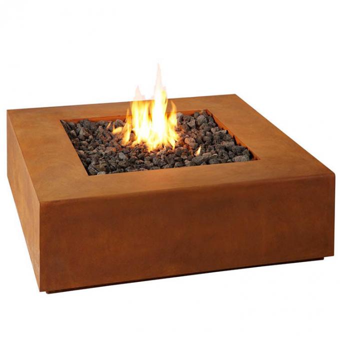 Poço exterior de aço simples do fogo de Pit Rusty Round Design Garden Decoration do fogo de Corten