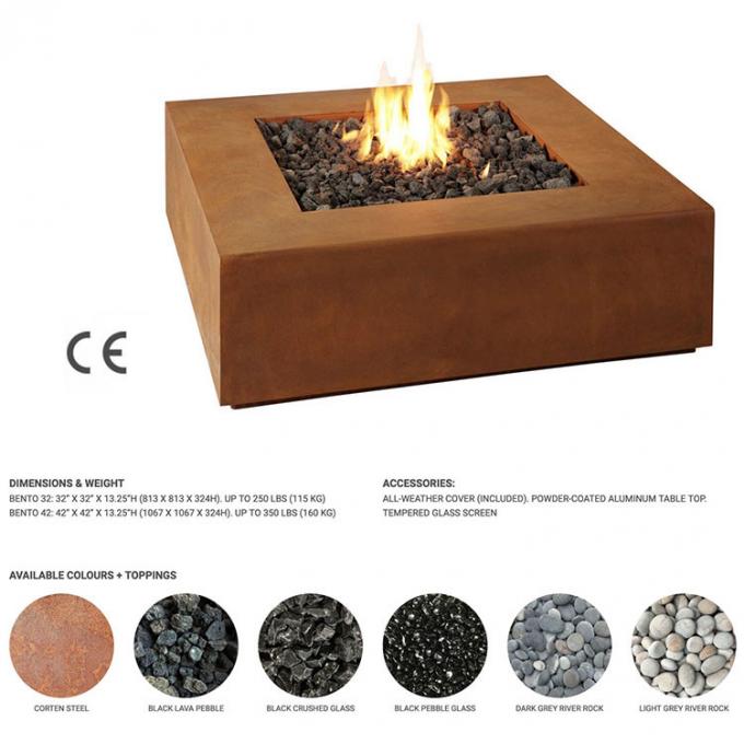 Poço exterior de aço simples do fogo de Pit Rusty Round Design Garden Decoration do fogo de Corten