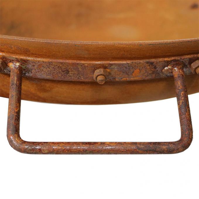 Os poços de aço de aço exteriores do fogo de Pit Wood Burning Garden Decorative Corten do fogo rolam