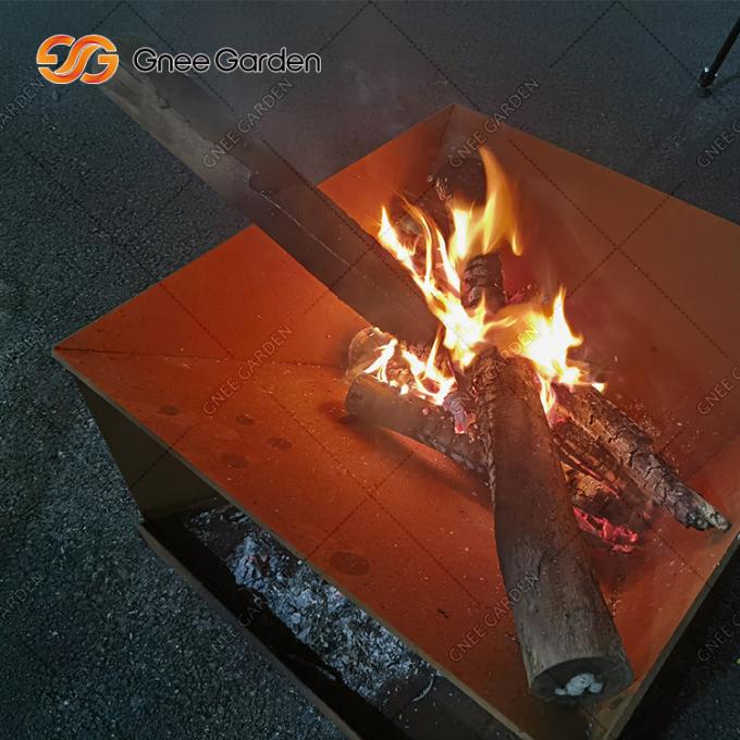 Mobília do jardim de Pit Custom Round Outdoor Personal do fogo de aço de Corten grande
