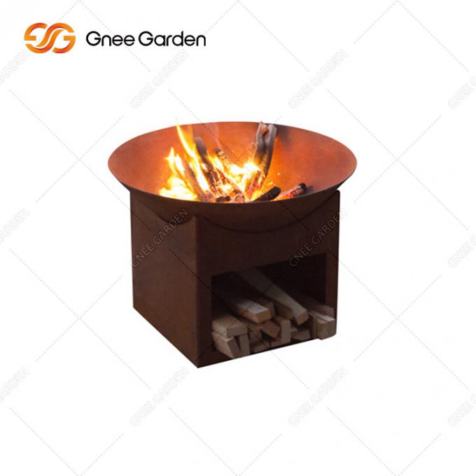Fogo de madeira de acampamento Pit Water Bowl do assado do ferro do metal de Firepit do pátio de aço inoxidável portátil exterior da fábrica da chaminé