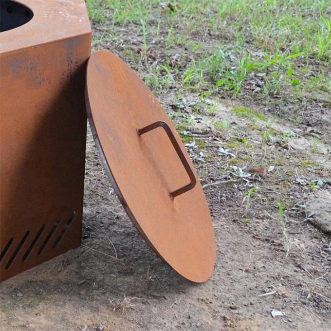 Fogo de aço Pit Customized Corten Steel Fire Pit For Garden Outdoor