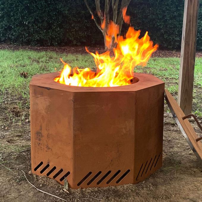 Fogo de aço Pit Customized Corten Steel Fire Pit For Garden Outdoor
