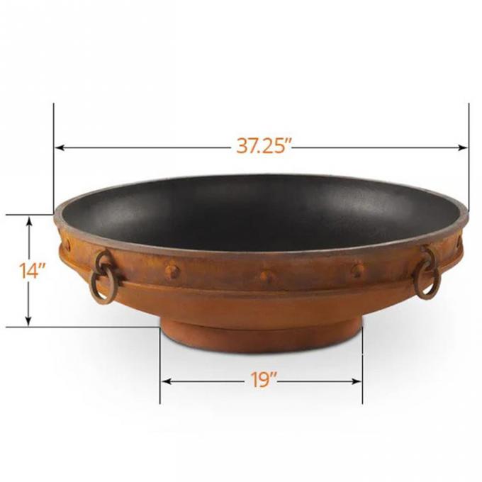 Fogo ardente de madeira de aço Pit Garden Outdoor Firepit de Corten do aquecimento exterior moderno da chaminé