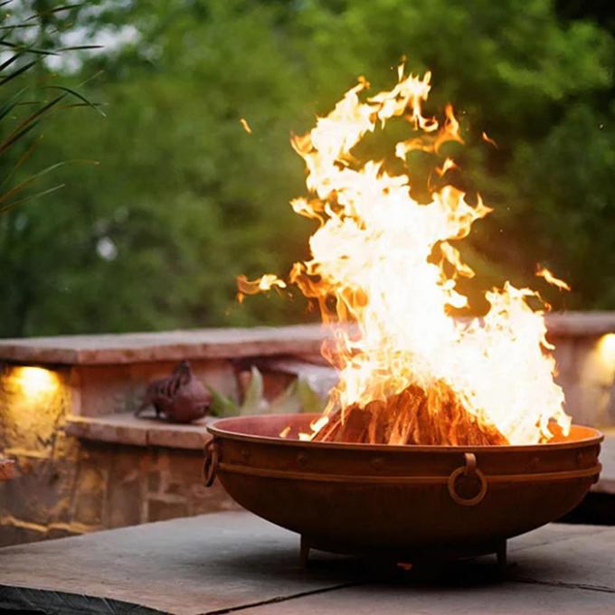  Fogo ardente de madeira de aço Pit Garden Outdoor Firepit de Corten do aquecimento exterior moderno da chaminé