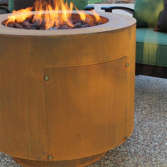 Fogo ardente de madeira de aço Pit For Garden And Backyard de Corten da decoração exterior