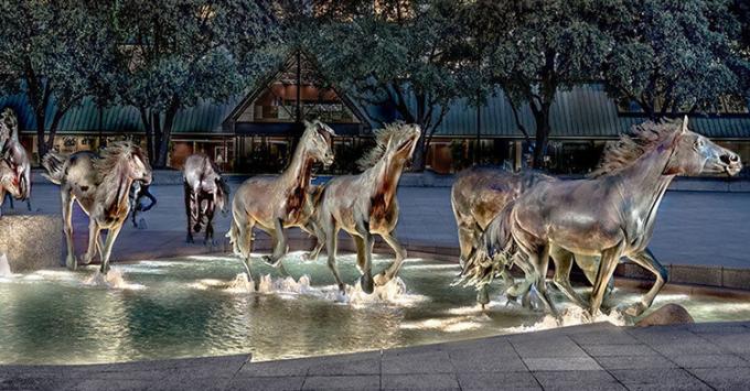 Escultura animal de cobre grande Art Garden Decoration moderno exterior do metal de bronze das estátuas do cavalo