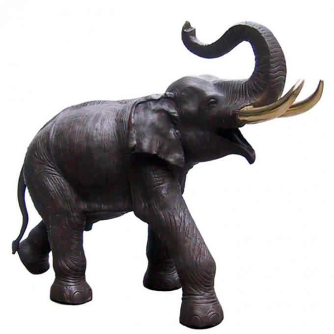 Escultura de bronze de moldação do elefante do grande metal antigo exterior do jardim
