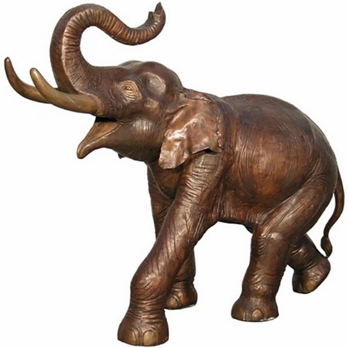 Escultura de moldação de bronze feita sob encomenda do elefante do metal da decoração da casa da escultura