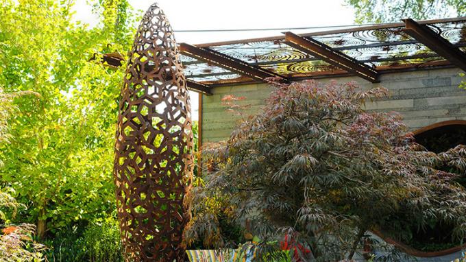 As figuras claras de aço do jardim do metal de Corten do estilo ocidental curvaram a altura de aço de Corten Art Sculpture For Outdoor In 220cm