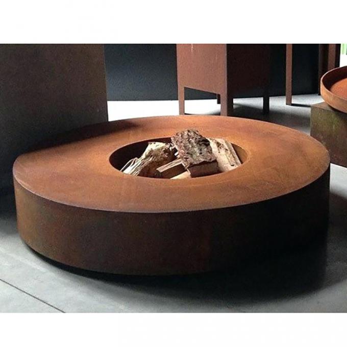 Fogo de aço Pit Camping For Outside Wood de Corten do jardim exterior redondo portátil que queima-se para exterior e o jardim