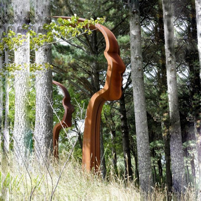 Jarda oxidada de aço Art Corten Steel Sculpture do metal de Corten do projeto moderno