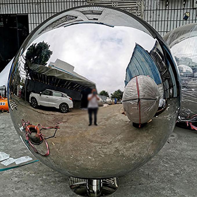 O espelho lustrou o metal contemporâneo Art Sphered Stainless Steel Sculptures para exterior