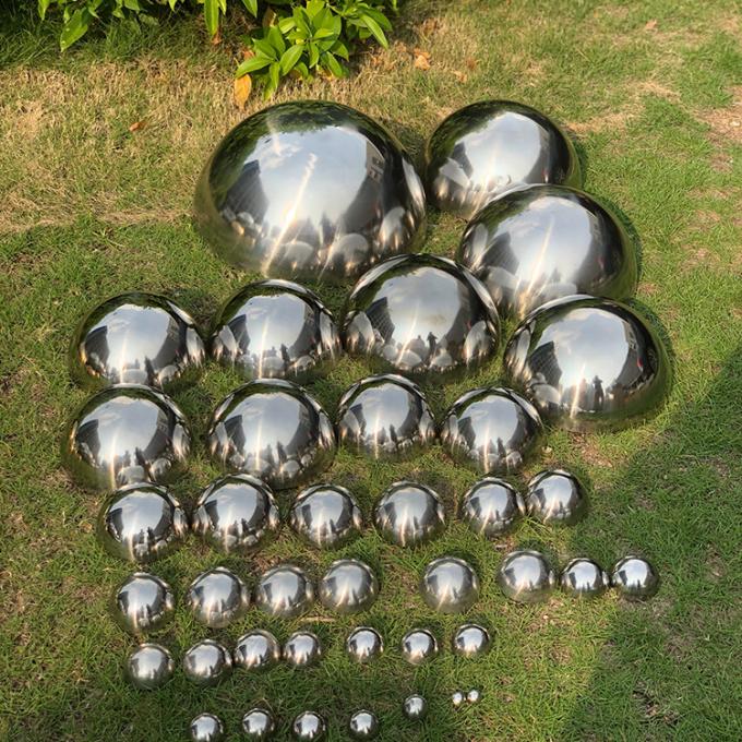 Grande escultura de aço inoxidável das bolas de metal da esfera oca para a decoração exterior