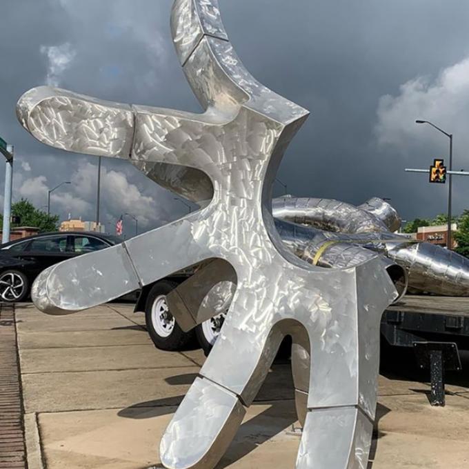 Escultura de alumínio abstrata de venda quente do metal exterior da habilidade grande para o restaurante dos hotéis da casa