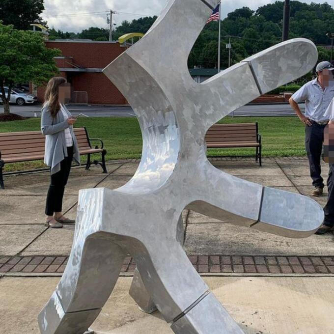 Escultura de alumínio abstrata de venda quente do metal exterior da habilidade grande para o restaurante dos hotéis da casa