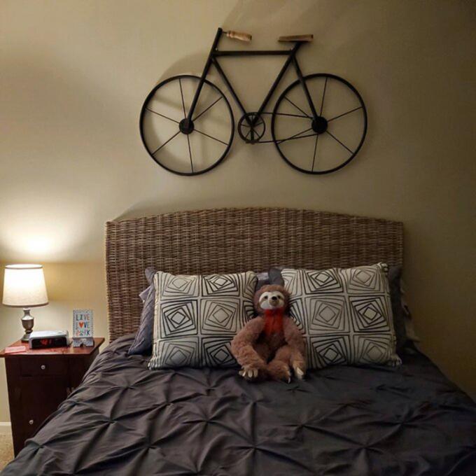 Metal de suspensão Art Bicycle Wall Decor Lightweight da casa nova da chegada e decoração elegante da casa