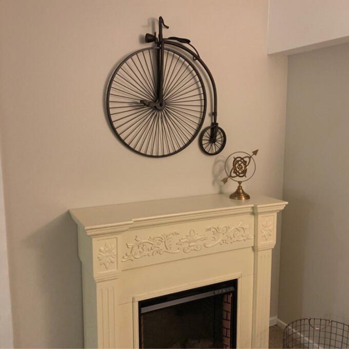 Decoração da parede do ferro de Art Decor Retro 3D da parede do metal do ferro fundido do fio de metal do projeto da bicicleta para a casa