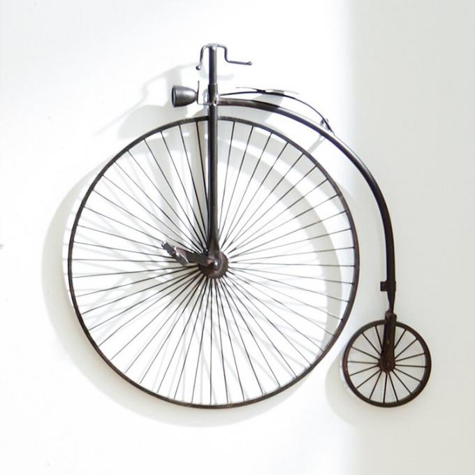 Decoração da parede do ferro de Art Decor Retro 3D da parede do metal do ferro fundido do fio de metal do projeto da bicicleta para a casa
